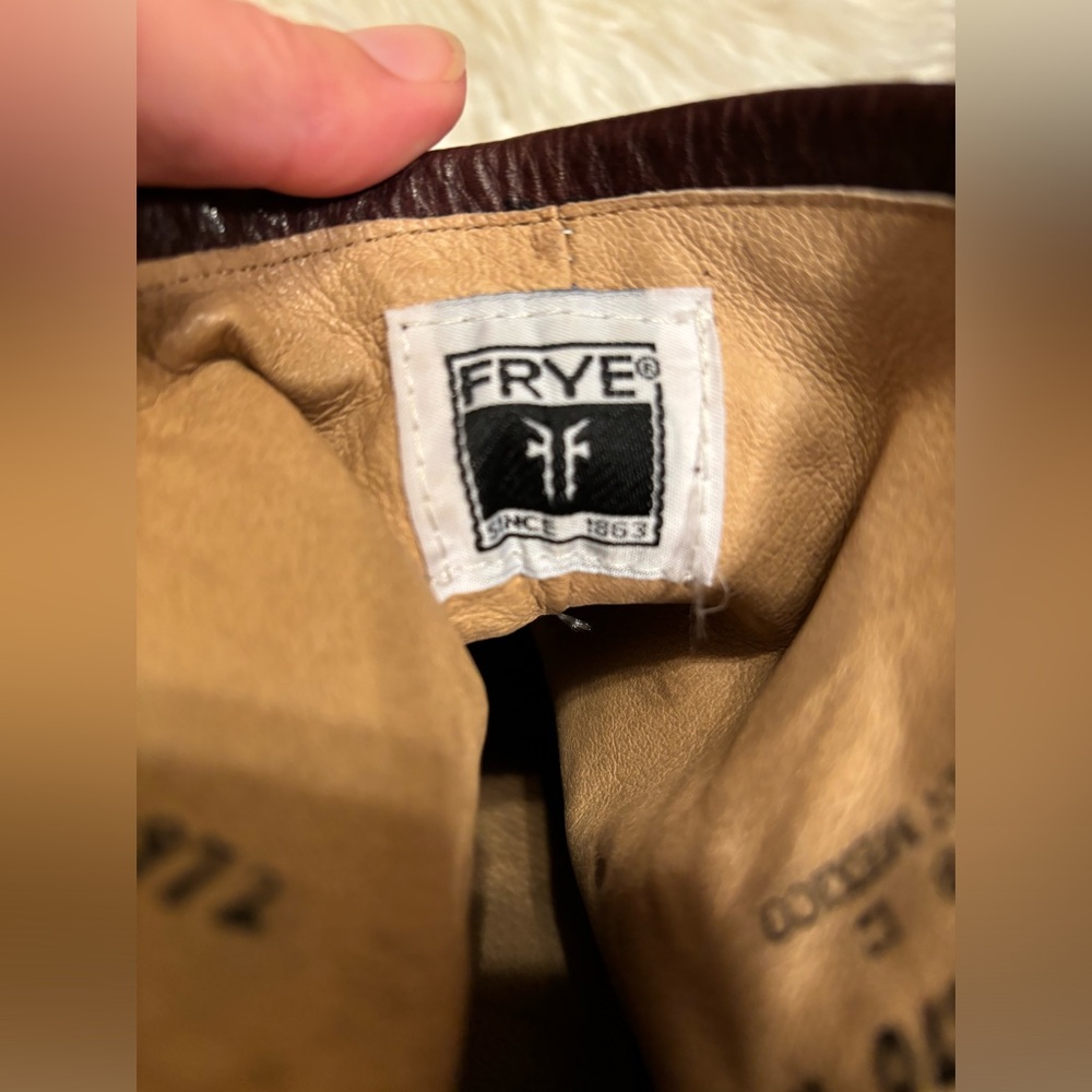 Frye Dark Brown Leather Ankle Booties - Picture 9 of 10
